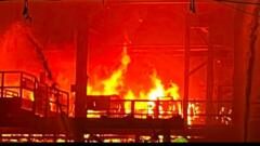 'Apocalyptic' Tata Steel fire breaks out as people told to stay indoors