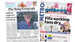 The Papers: 'Andrew cashed in' and 'Kate shares in mum's joy'
