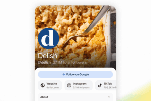 Google is letting social media stars customize their search result page