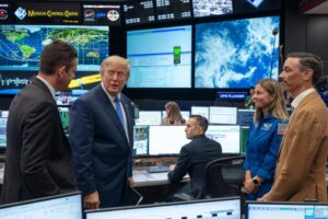 Why it matters that President Trump just dialed into a NASA news conference
